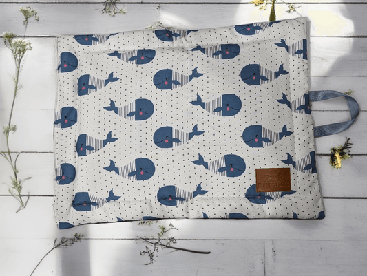 Thunder Tails 5-More-Minutes Dog Mats- Whale Print - Thunder Tails