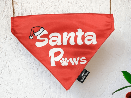 Thunder Tails SANTA PAWS Reversible Bandana - Thunder Tails