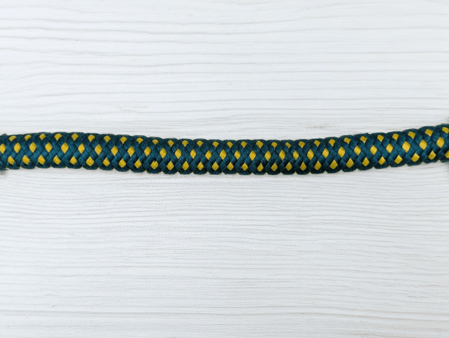 Thunder Tails Classic Rope Leash XL- Teal/Yellow - Thunder Tails