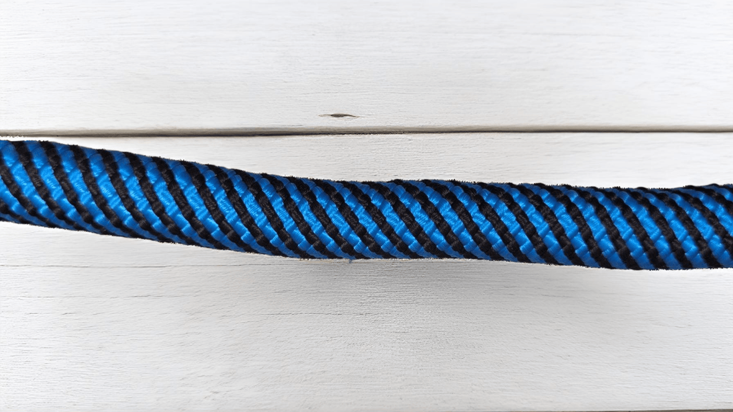 Thunder Tails Classic Rope Leash L- Blue/Black - Thunder Tails