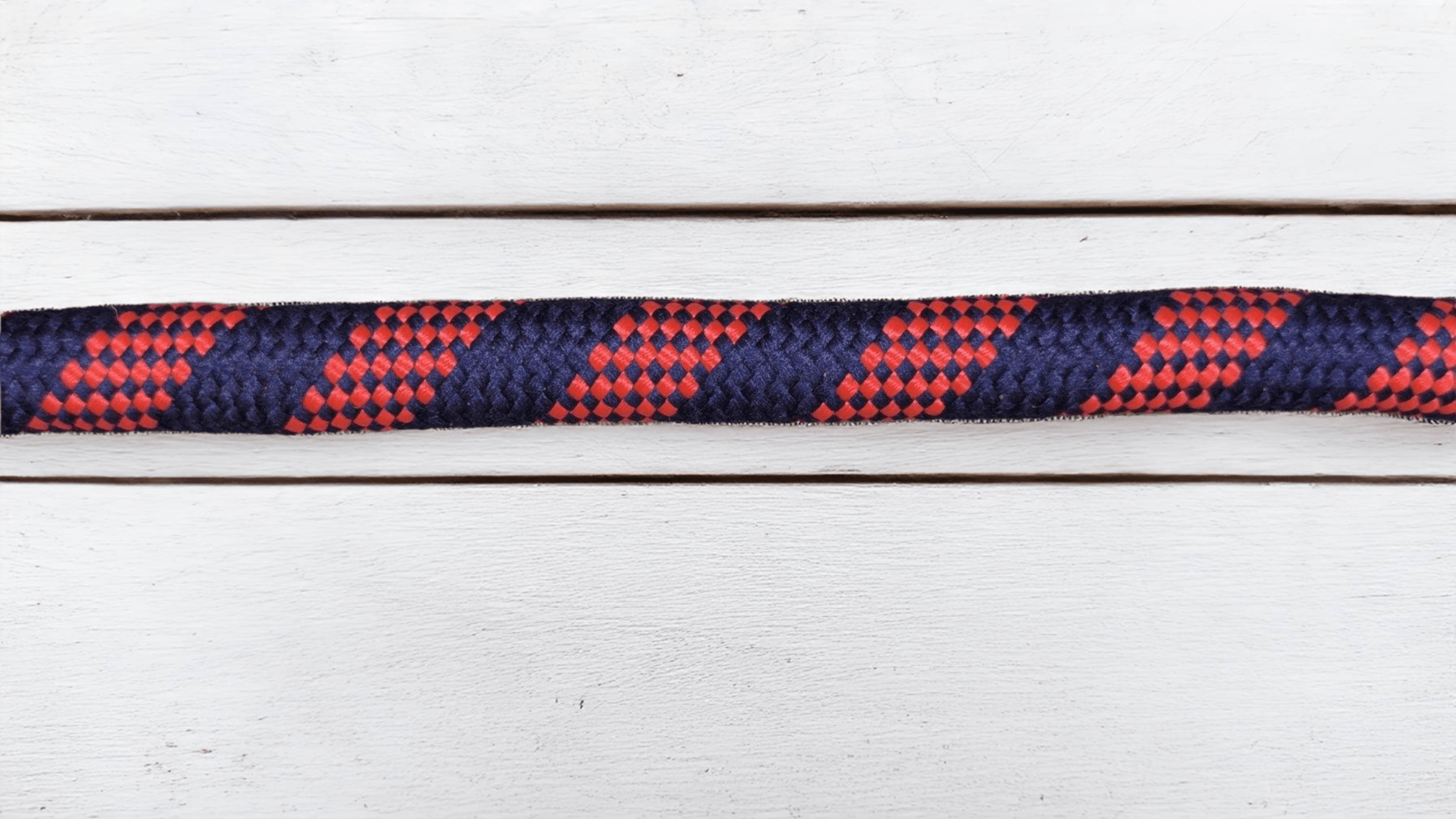 Thunder Tails Classic Rope Leash L- Red/Navy - Thunder Tails