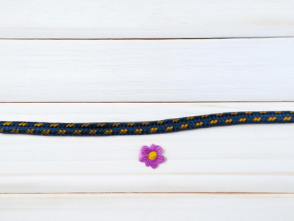 Thunder Tails Classic Rope Leash S- Blue/Yellow - Thunder Tails