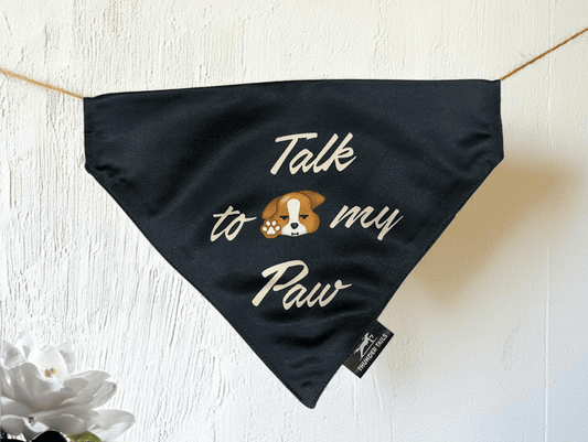 Thunder Tails TALK TO MY PAWS Reversible Bandana - Thunder Tails