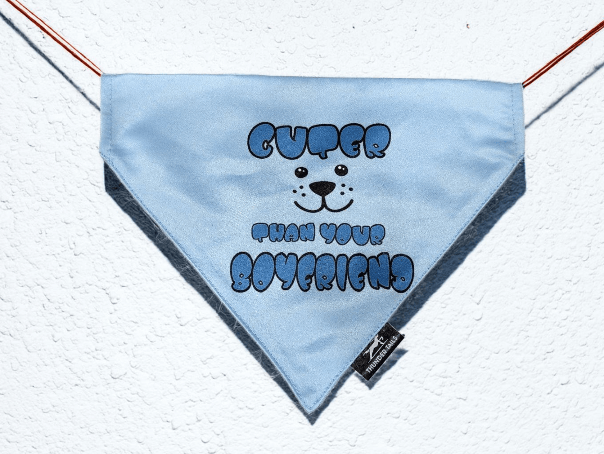 Thunder Tails CUTER THAN YOUR BOYFRIEND Reversible Bandana - Thunder Tails