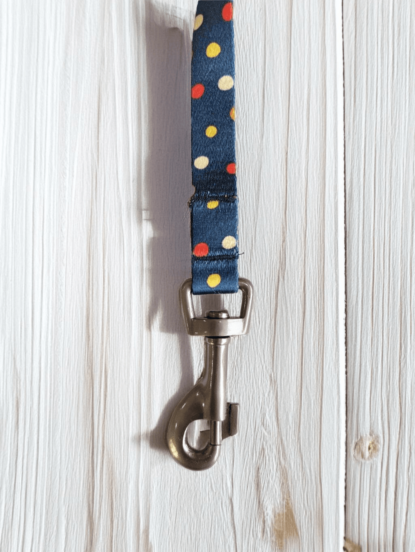 Thunder Tails Elite Nylon Printed Leash- Blue Polka Dot - Thunder Tails