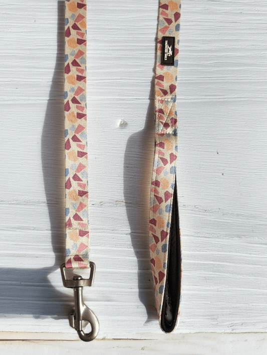 Thunder Tails Elite Nylon Printed Leash- Multi Stones - Thunder Tails