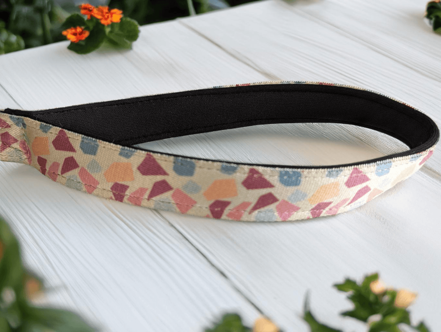 Thunder Tails Elite Nylon Printed Leash- Multi Stones - Thunder Tails