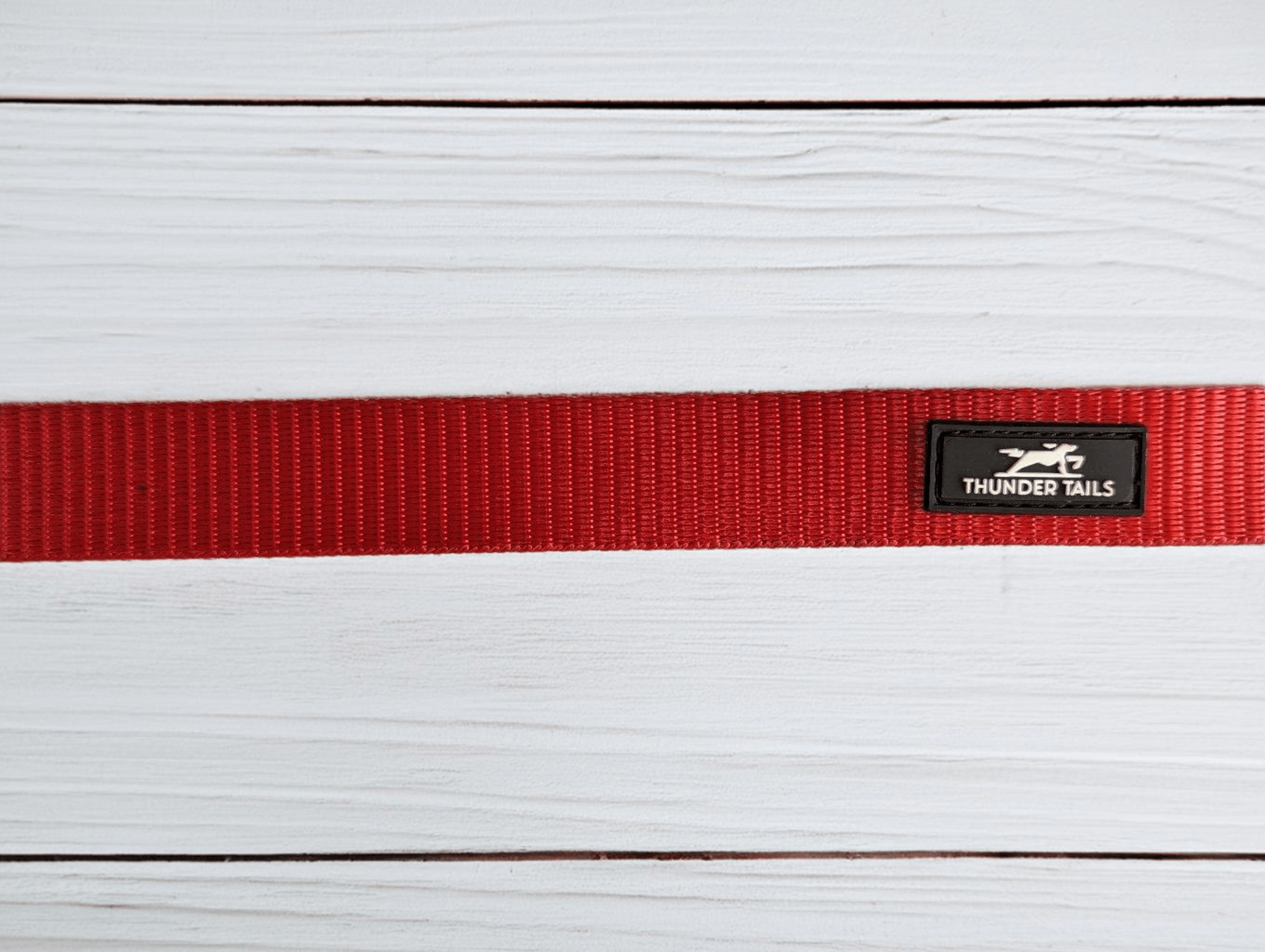 Thunder Tails Everyday Nylon Leash-Red - Thunder Tails