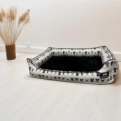 Thunder Tails Furry Face Lounger Dog Beds- Funky Dog Faces - Thunder Tails