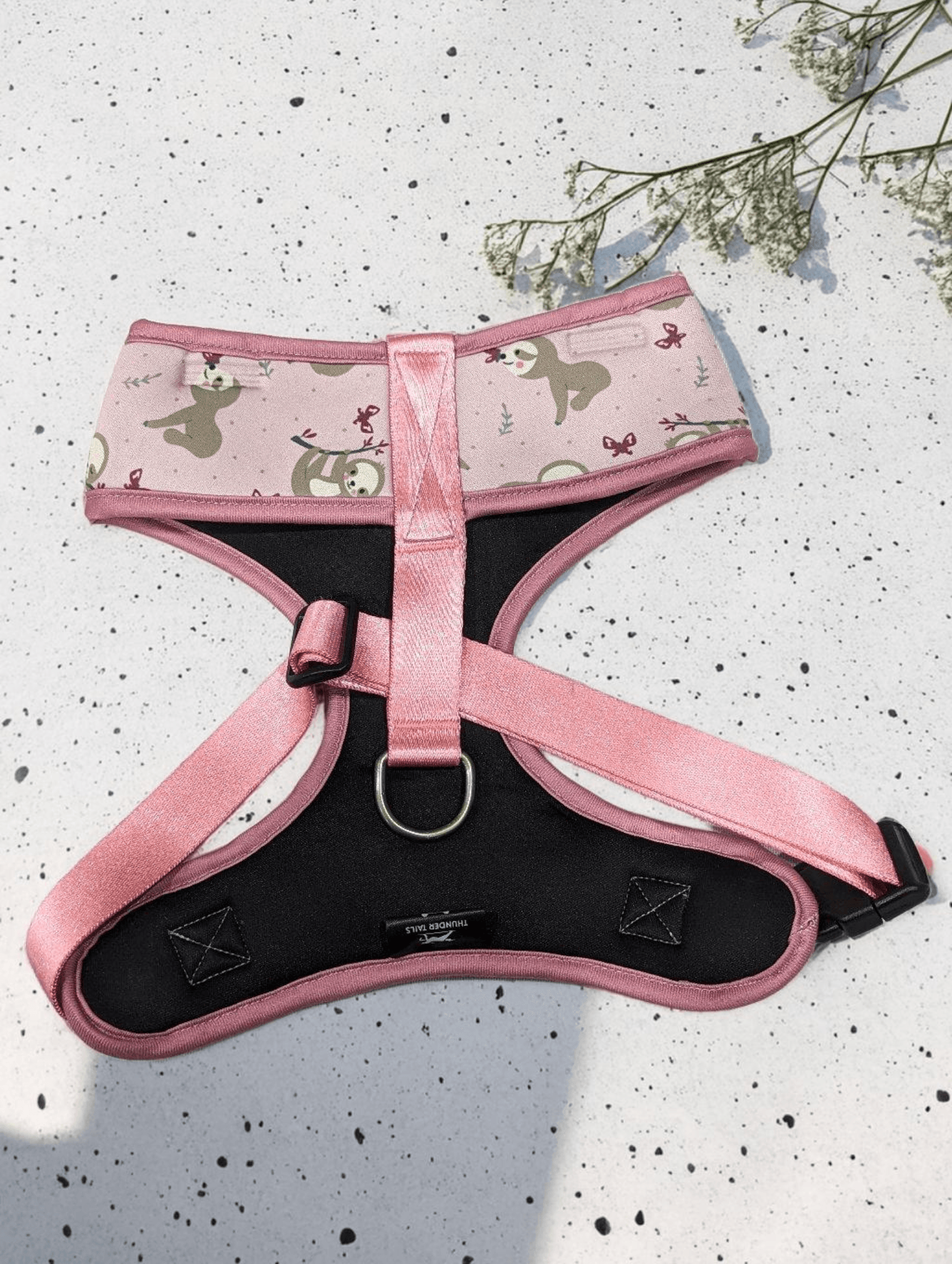 Thunder Tails Jungle Joy Neoprene Harness- Pink Koala Print - Thunder Tails