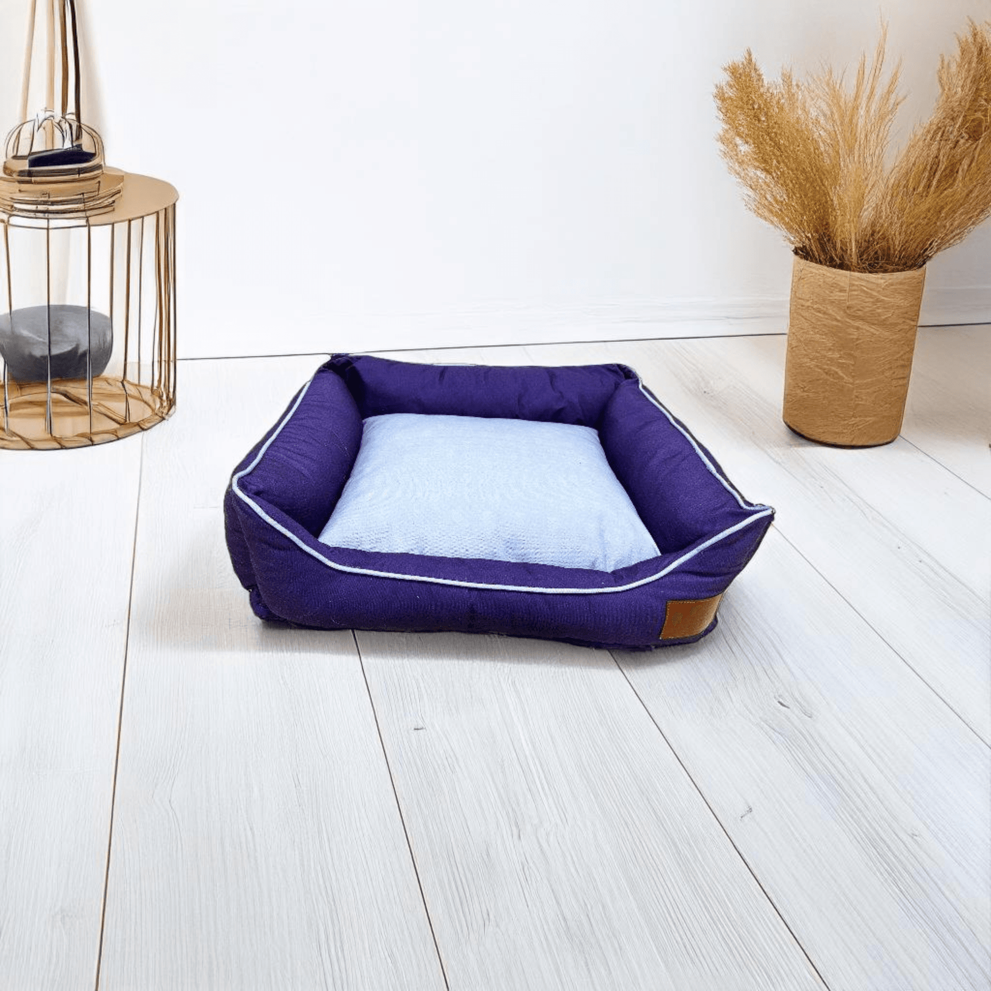 Thunder Tails Lazy Love Lounger Dog Beds- Purple and Lilac - Thunder Tails