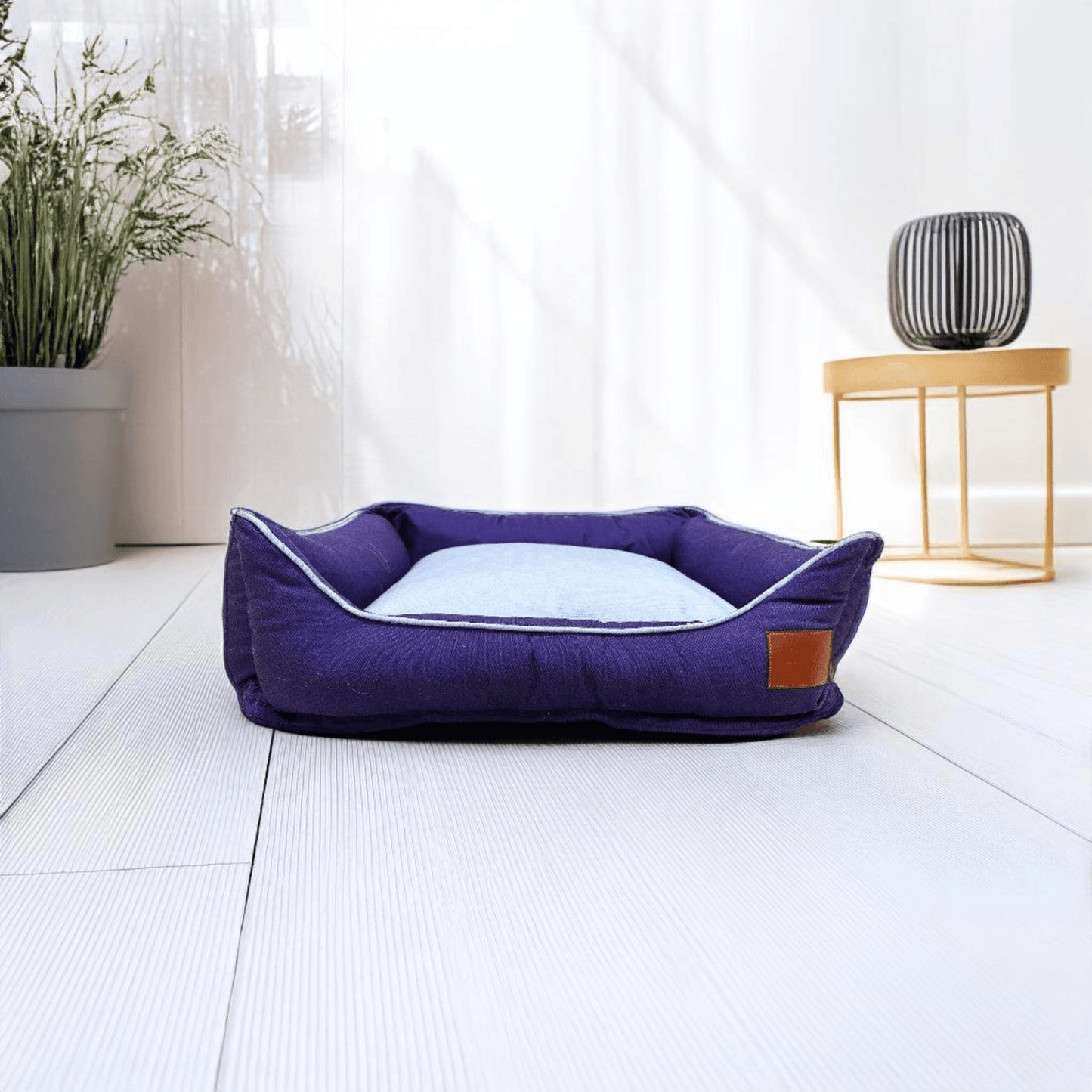 Thunder Tails Lazy Love Lounger Dog Beds- Purple and Lilac - Thunder Tails