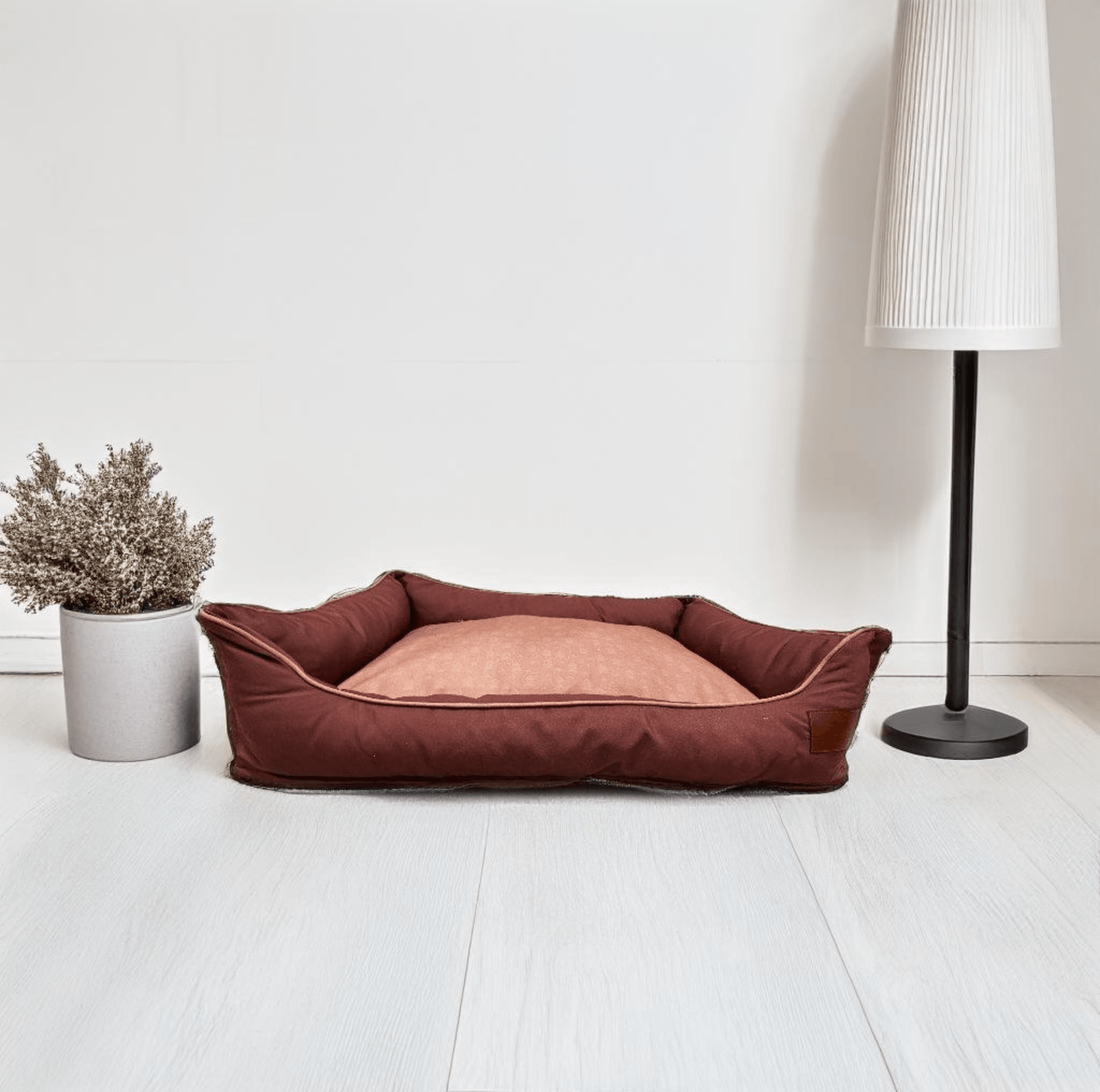 Thunder Tails Lazy Love Lounger Dog Beds- Rust and Rose gold - Thunder Tails