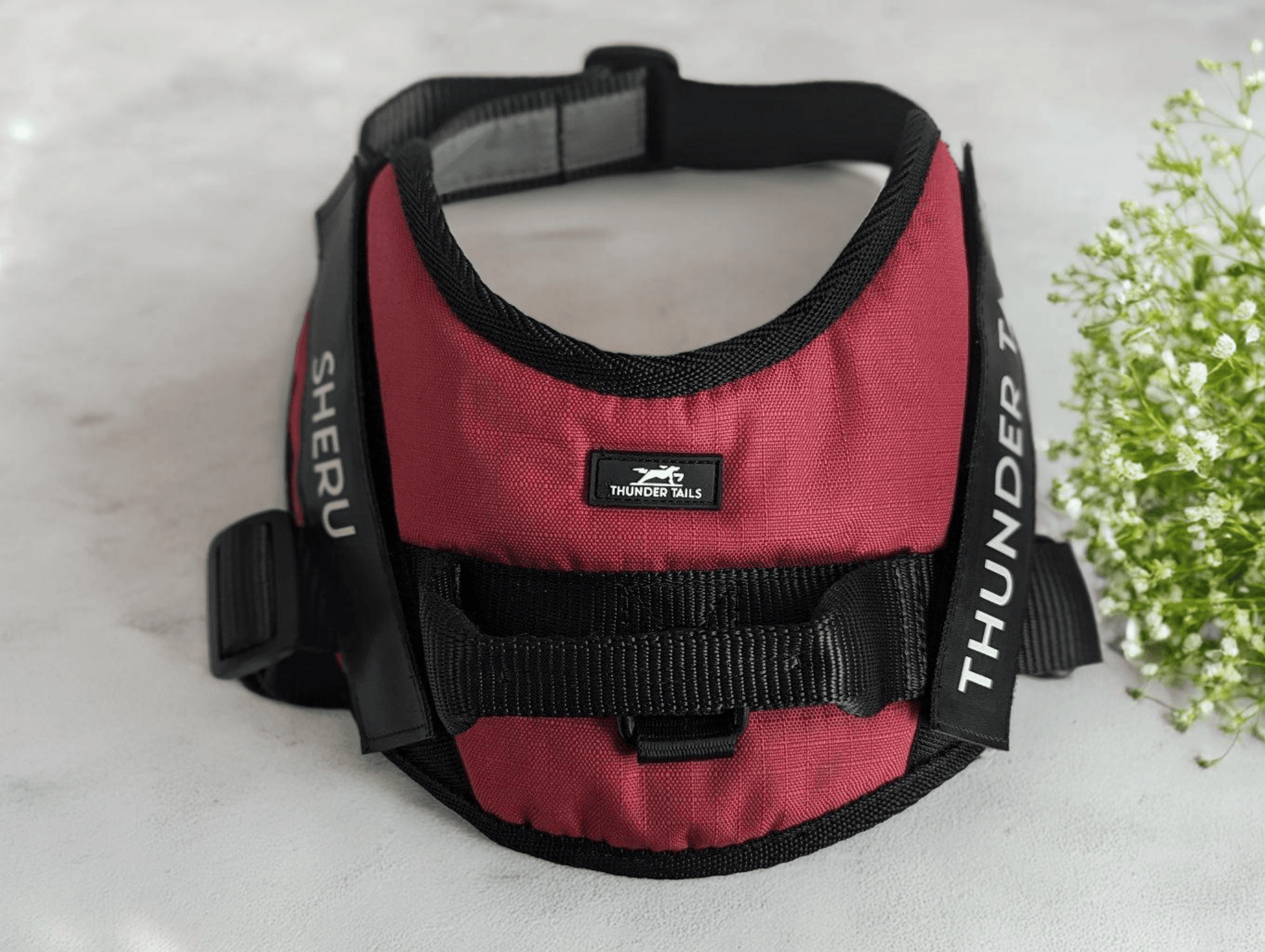 Thunder Tails Quick Fit Harness- Brick Red - Thunder Tails