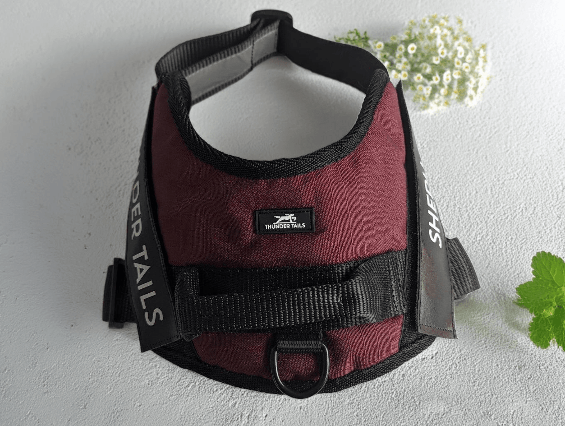 Thunder Tails Quick Fit Harness- Maroon - Thunder Tails