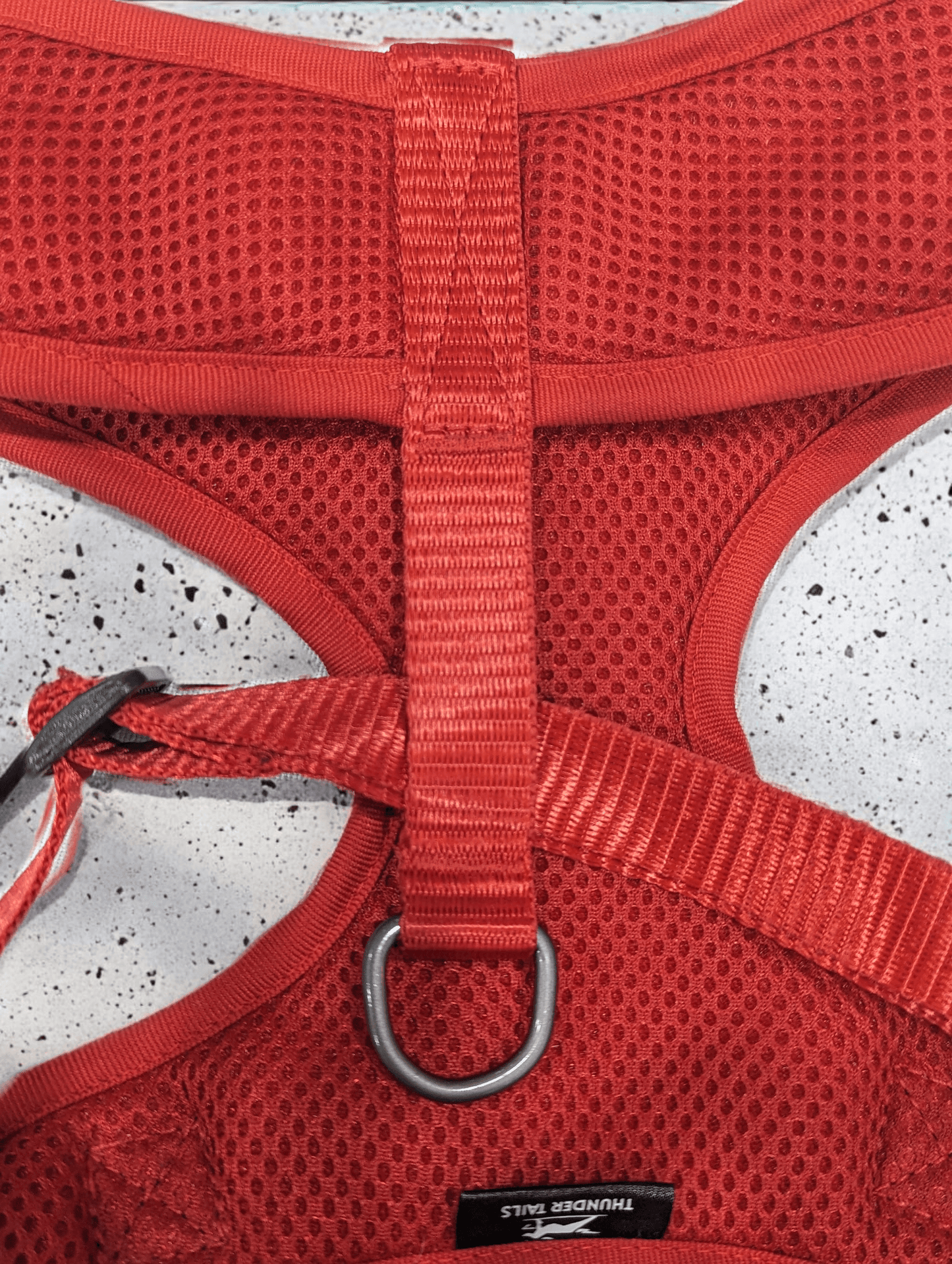 Thunder Tails Rain Or Shine Padded Mesh Harness- Red - Thunder Tails