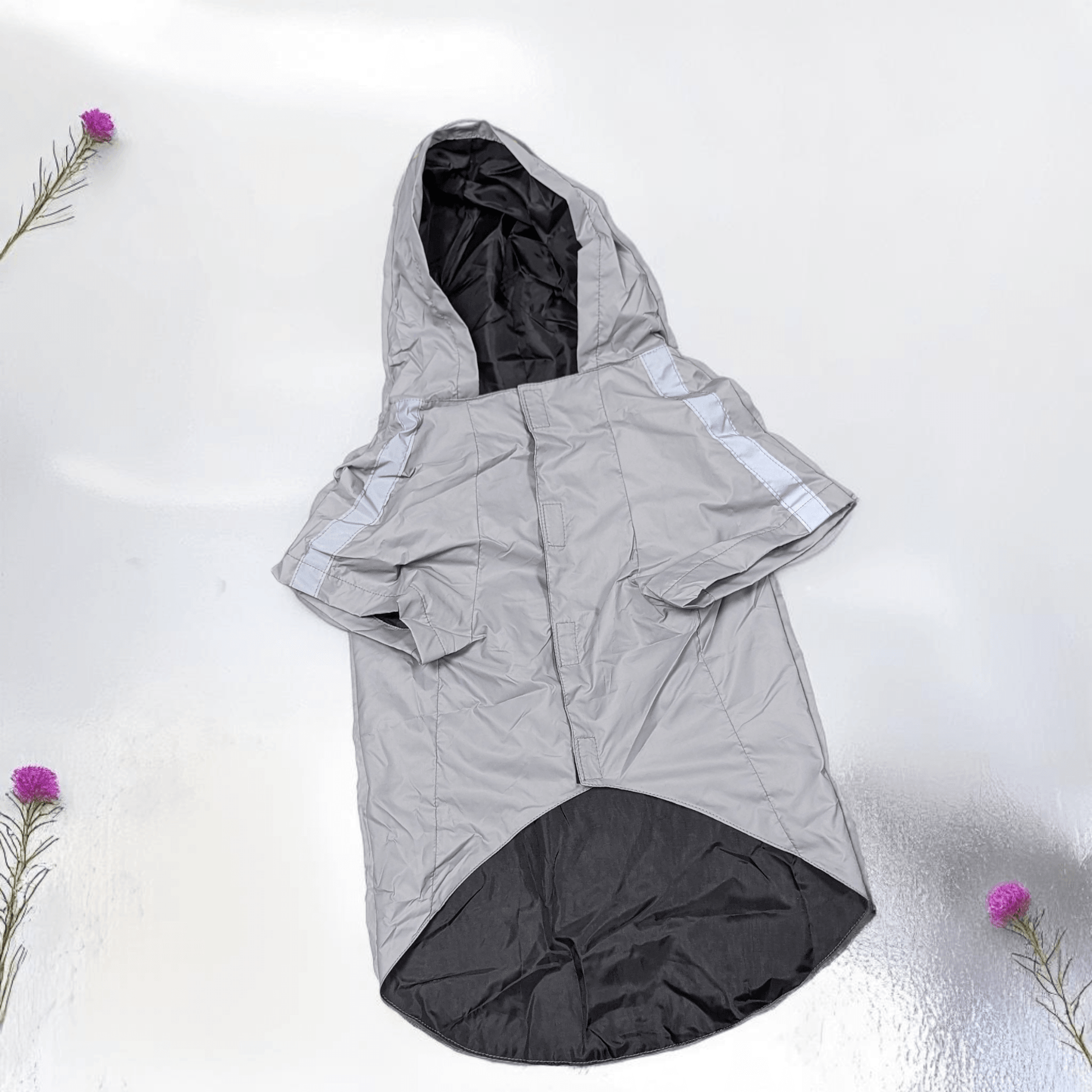 Thunder Tails Drizzle Sizzle Raincoat- Grey - Thunder Tails